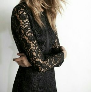 Edition Express Coated Crochet zip dress